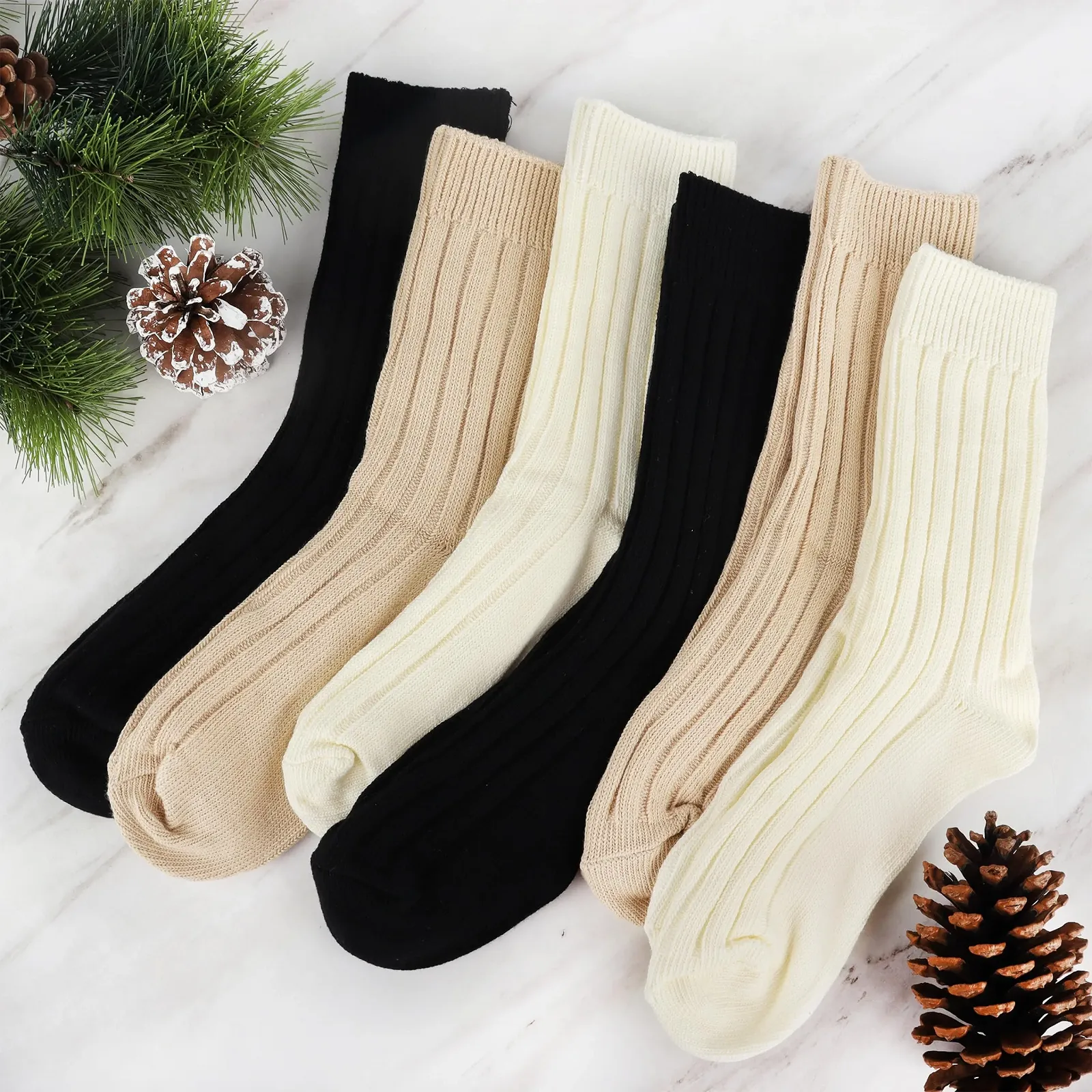 Носки Jeasona шерстяные 5/6 пар Цветные, фото №3