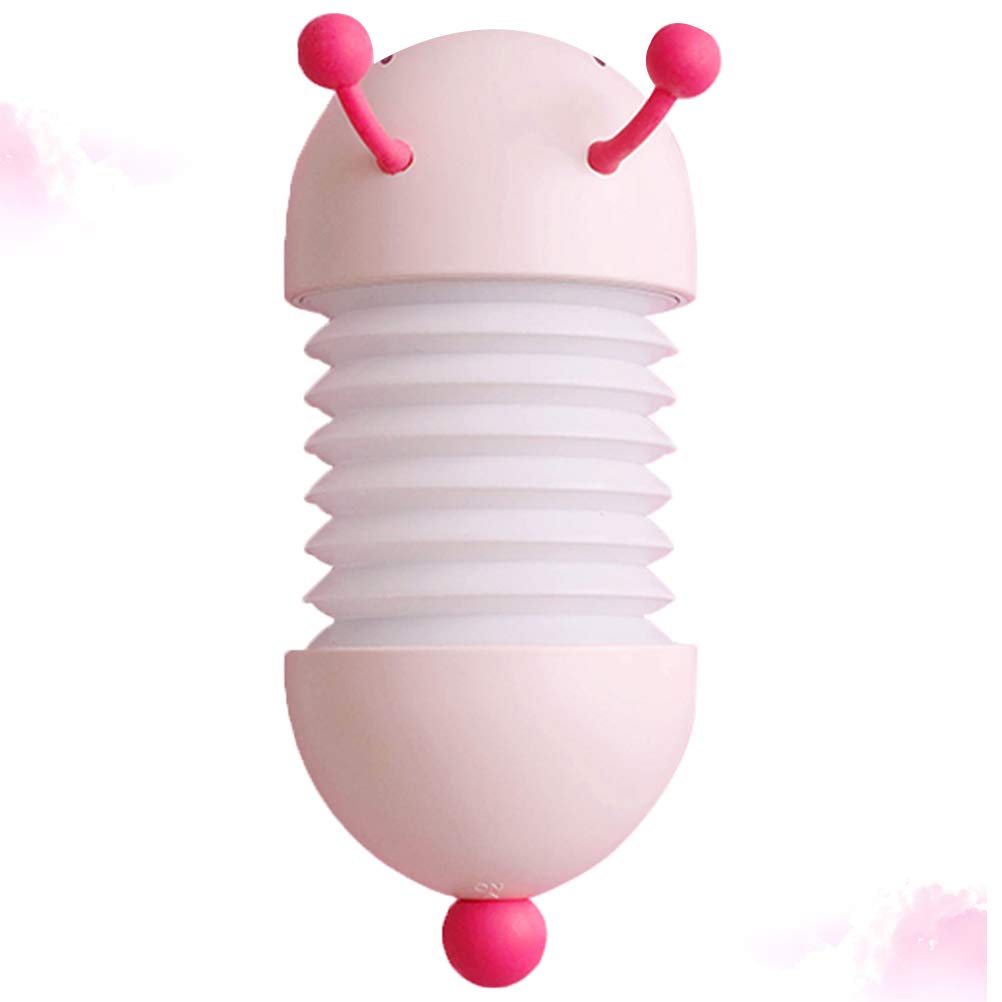 Лампа настільна SOLUSTRE Light Caterpillar Night USB Rechargeable Telescopic Foldable Lamp рожевий, фото №3