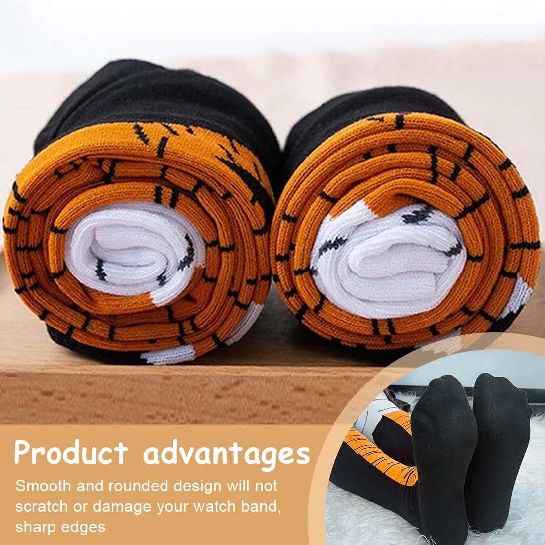 Гольфы с куриными лапками, бронзовые, фото №4