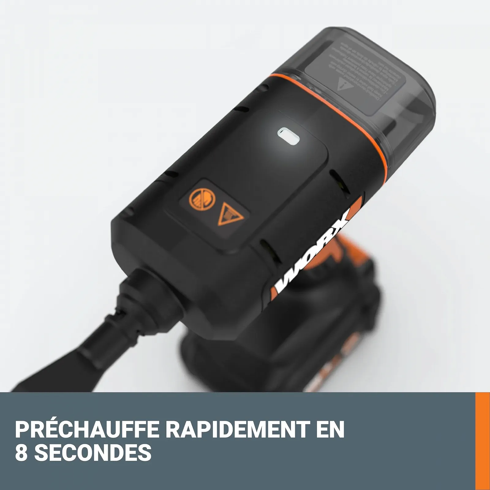 Бездротовий ручний пароочисник WORX 18V (20V MAX) WX770.9 220°F 8 секунд розігрів Без акумулятора та зарядного пристрою, фото №6