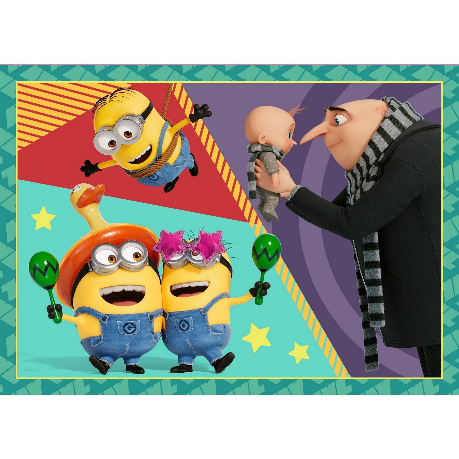 Пазлы Trefl Despicable Me 4 Crazy Minions 4-в-1 4 игры 4-35 элементов, фото №6