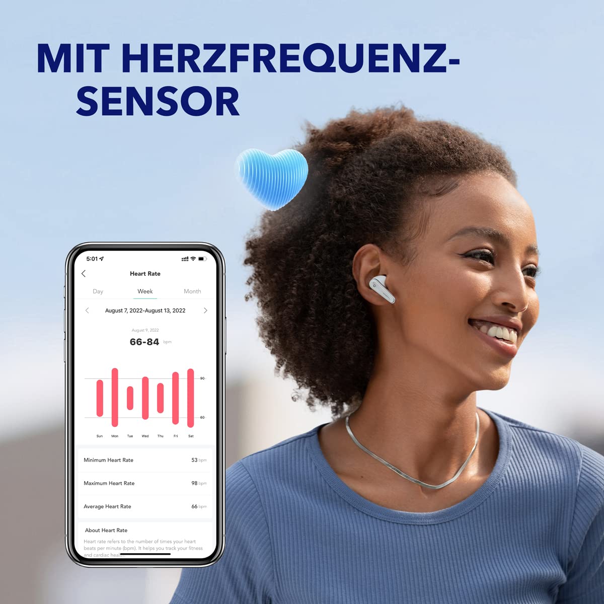 Навушники Anker Soundcore Liberty 4 Bluetooth Вакуумні з шумопоглинанням ACAA 3.0 У хмарно-сірому кольорі, фото №4