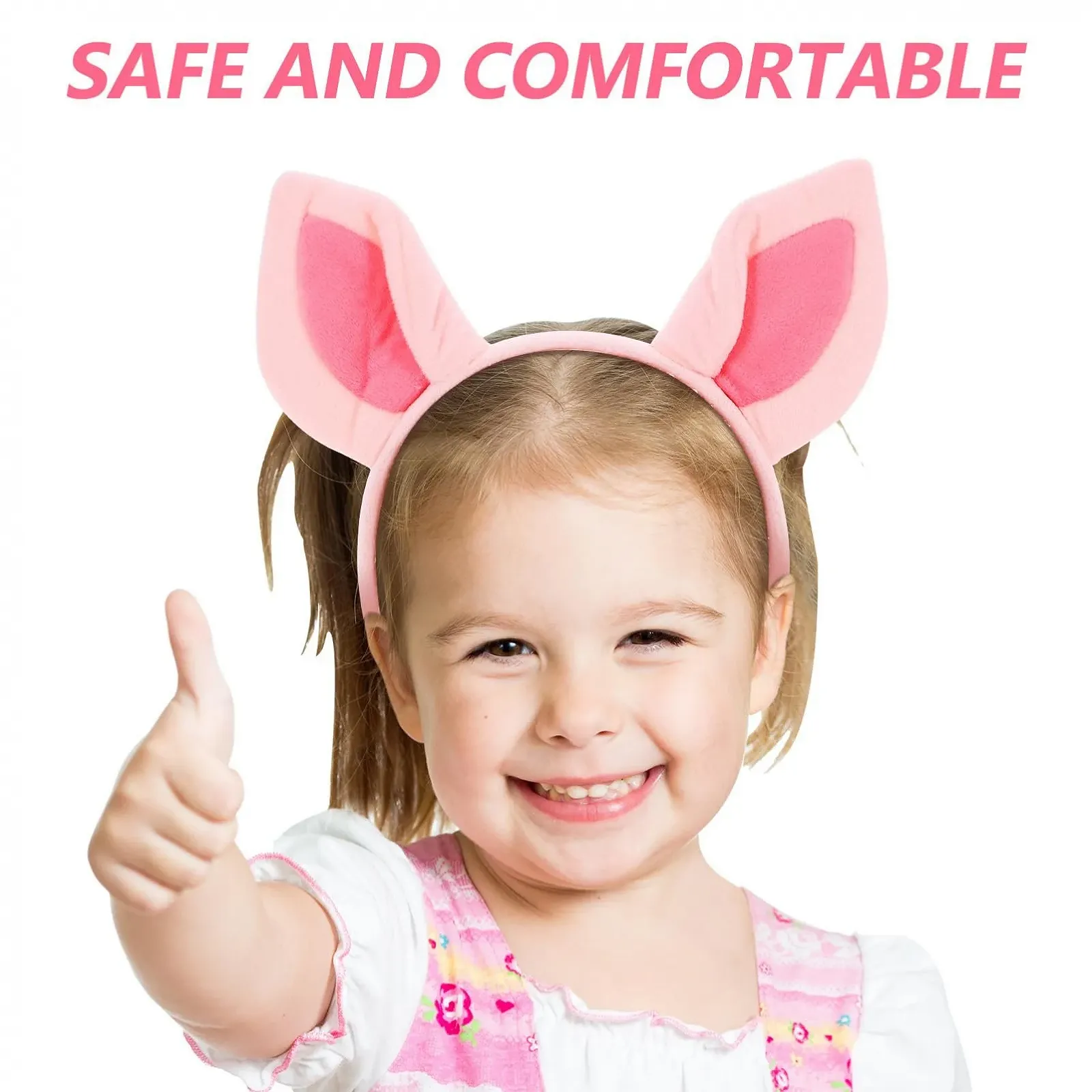 Обруч Вуха свині Рожевий, фото №3 Обруч Вуха свині Рожевий, фото №3