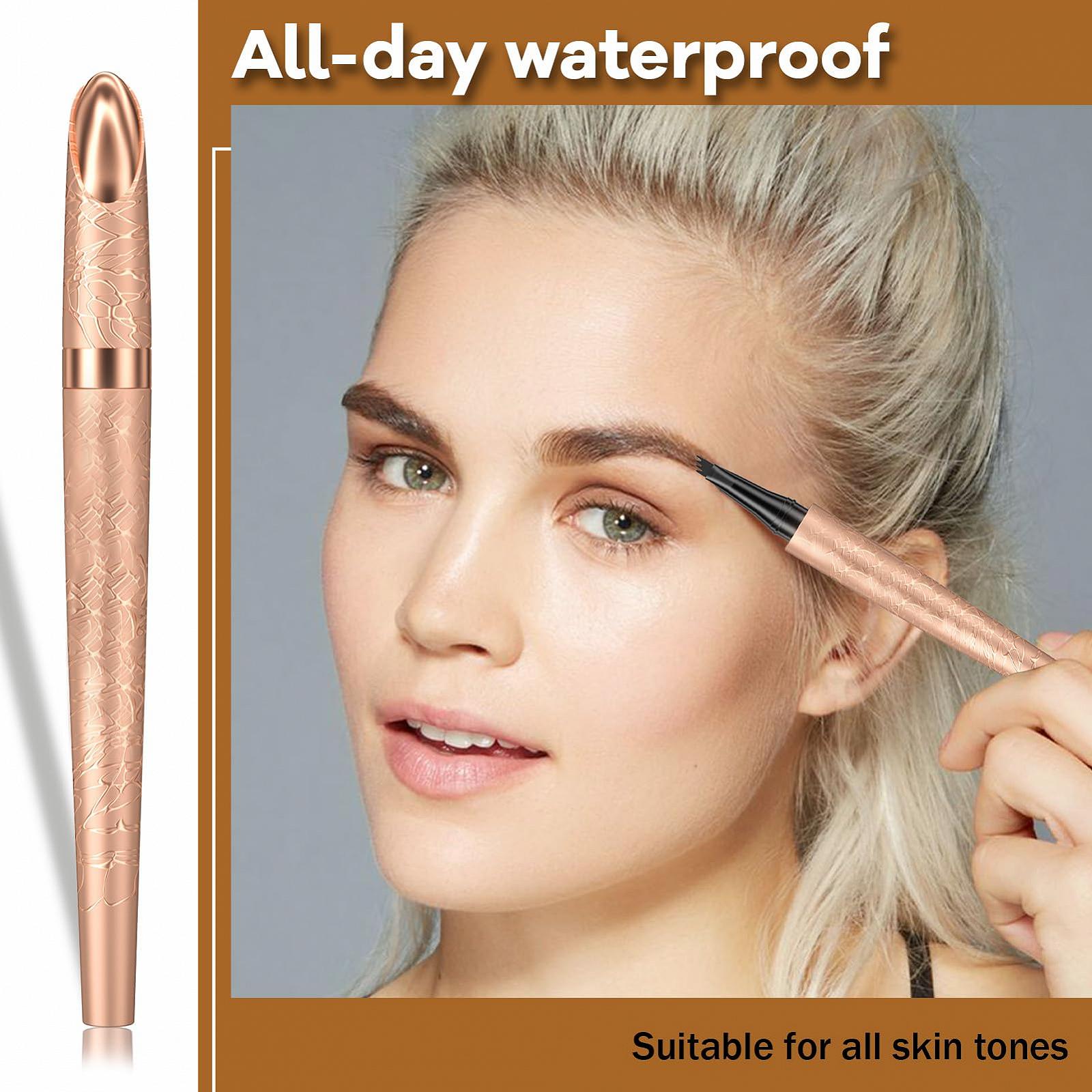 Олівець для брів LEWBDF Waterproof 3D Microblading Magic Eyebrow Pencil 4 Fork Tip Applicator 2 шт, фото №5