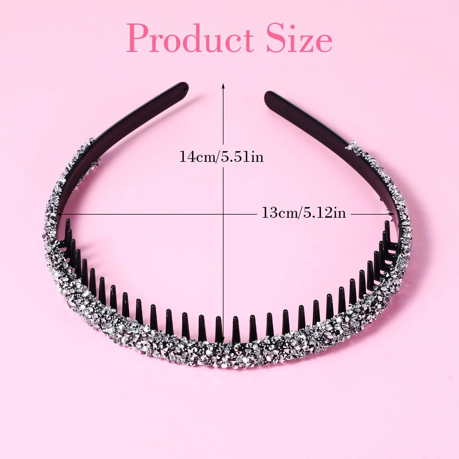 Обруч со стразами, набор 4 шт., фото №6 Обруч со стразами, набор 4 шт., фото №6