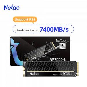 SSD накопичувач Netac NV7000-t 1TB M.2 NVMe 7400MB/s PCIe Gen4x4 2280 for PC Notebook PlayStation 5 - Фото 1
