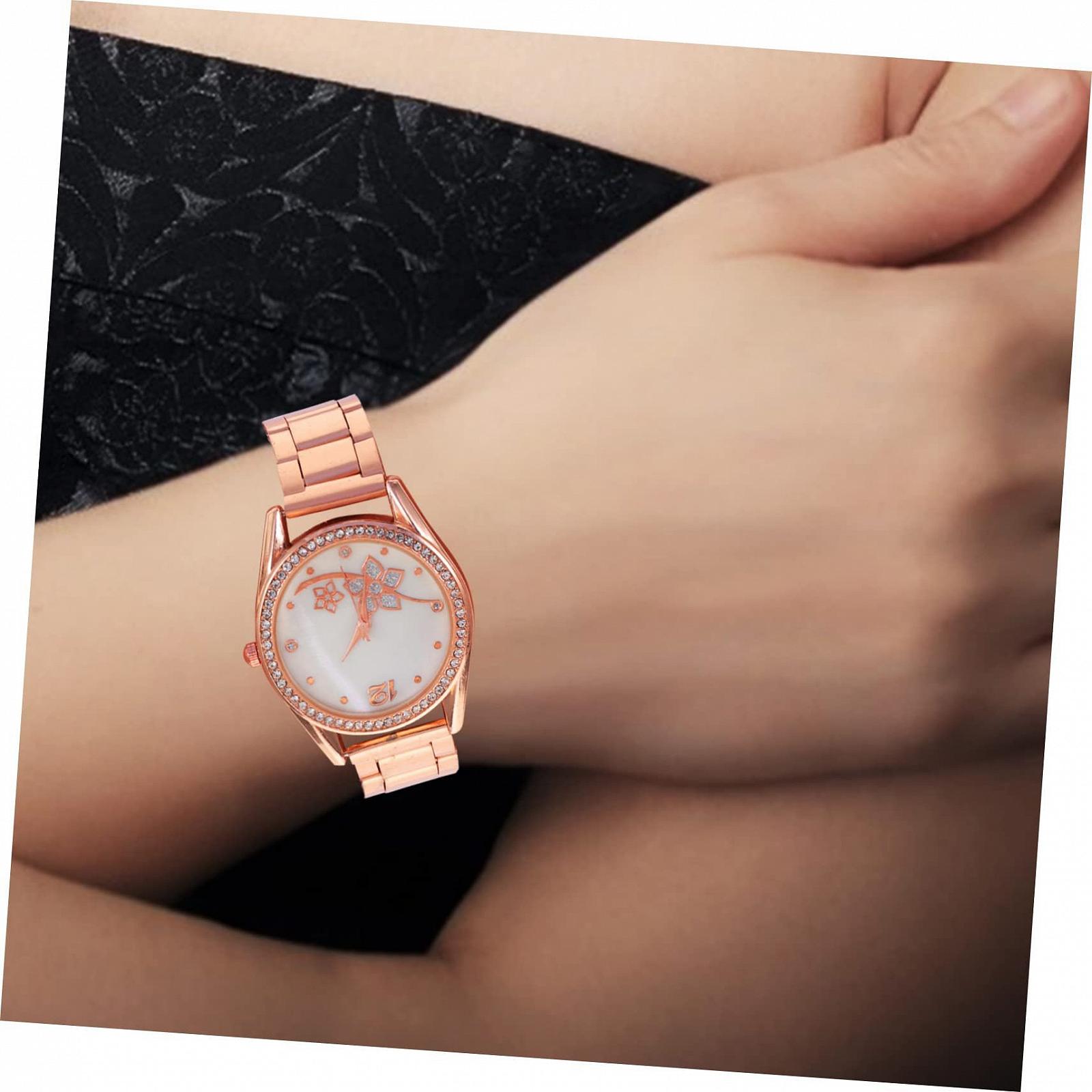 Кварцовий годинник VALICLUD Спортивний, Рожеве золото, фото №9