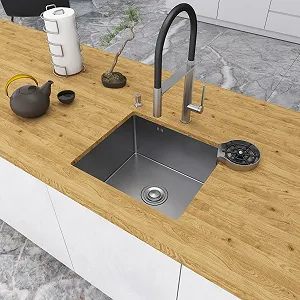 Кухонная мойка из нержавеющей стали 50 см под столешницу 1,5 мм Nett NS-5045 - Фото 1