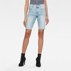 Женские джинсовые шорты G-Star RAW Noxer High Slim Short Raw Edge - 32 - Фото 1