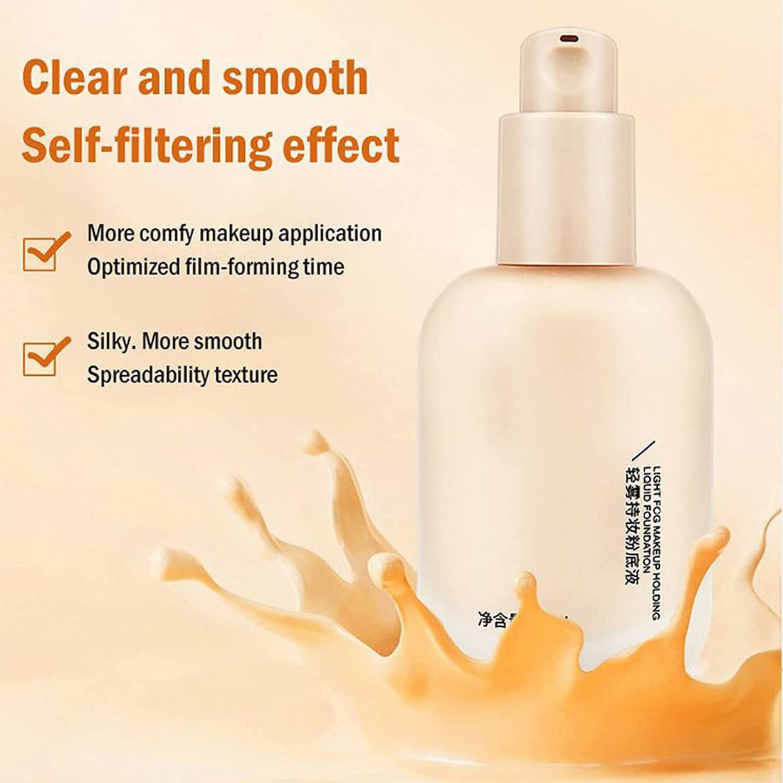 Тональна основа ADMD Light Fog Makeup Holding Крем-пудра Повний Консилер (Слонова кістка + Натуральний колір), фото №4