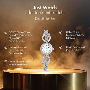 Женские часы Just Watch Браслет из нержавеющей стали Легко читаемый 19.5 см Диаметр 24 мм 8 мм Ширина цена на synthetic.ua - Фото 1 Женские часы Just Watch Браслет из нержавеющей стали Легко читаемый 19.5 см Диаметр 24 мм 8 мм Ширина synthetic.ua - Фото 1