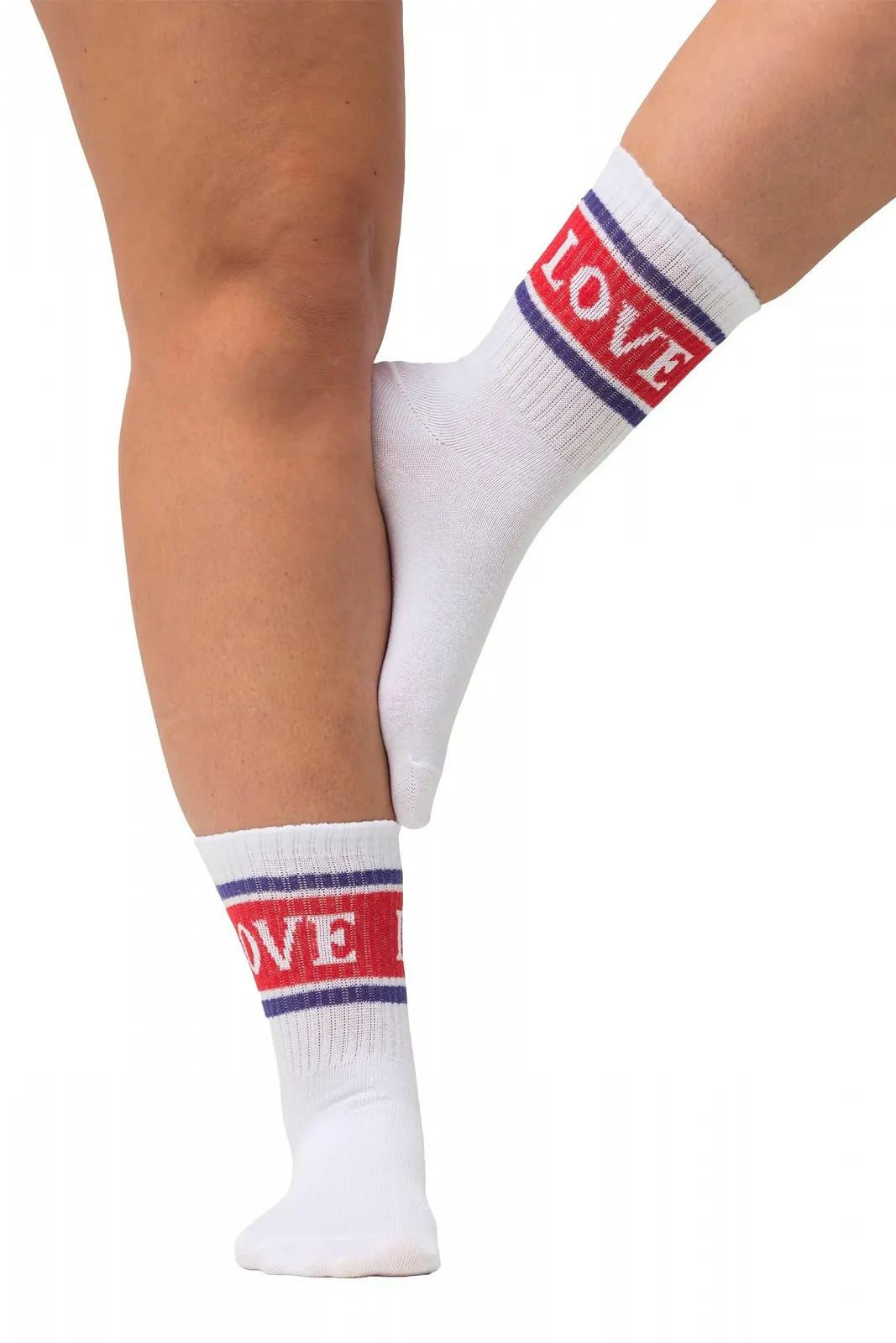 Жіночі шкарпетки Ulla Popken Plus Size Tennis Sock Love Lettering 824046, фото №7