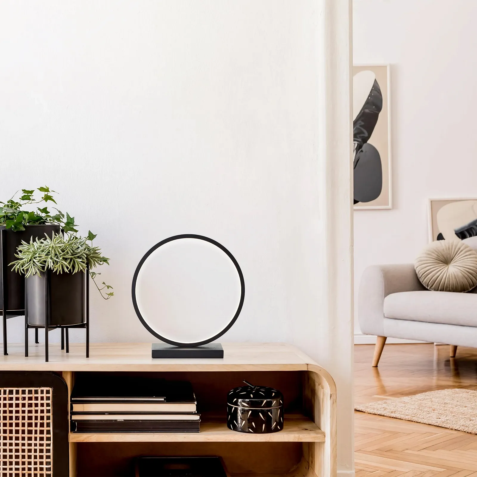 Настольная лампа Lightbox Modern LED лента 28x9x26 см 8 Вт 850 лм 3000 К алюминий черная, фото №7