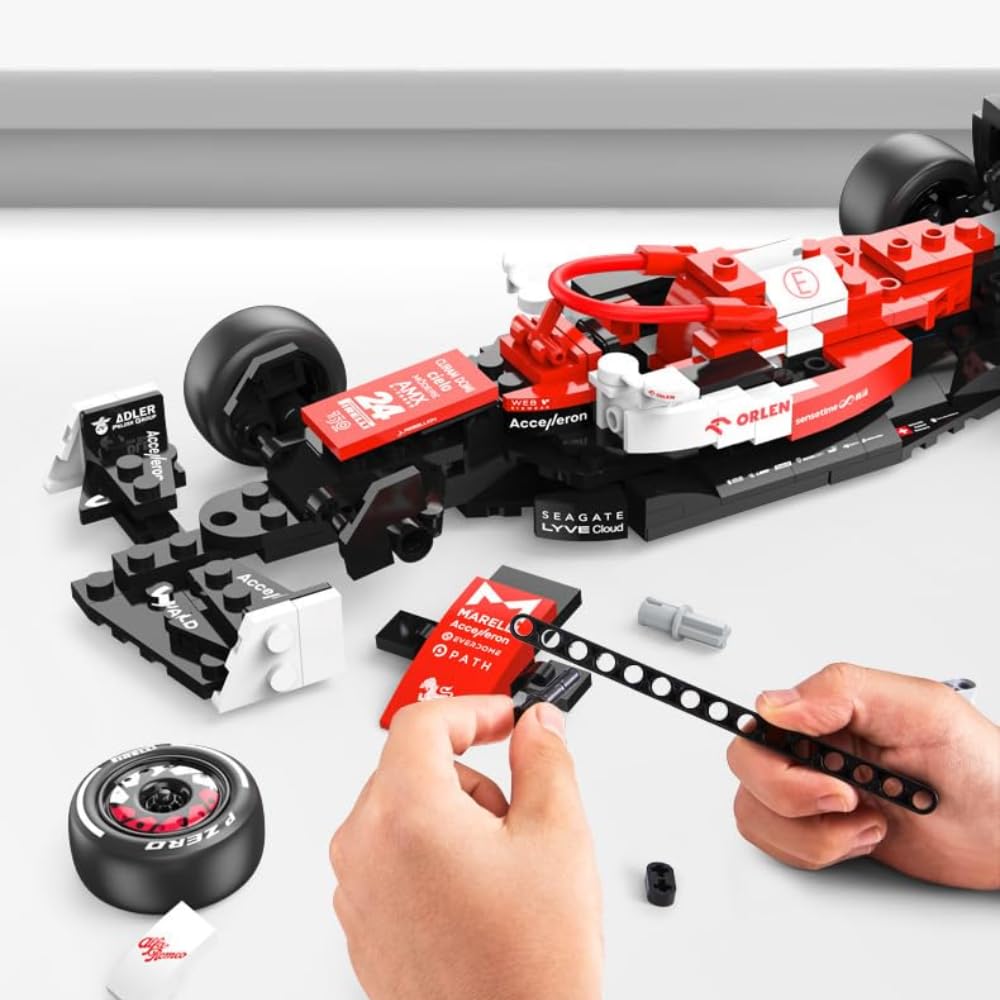 Конструктор CIJINAY Technik Спортивна Машина Модельний Набір для 2022 Alfa Romeo F1 C42 340 Блоків, фото №8 Конструктор CIJINAY Technik Спортивна Машина Модельний Набір для 2022 Alfa Romeo F1 C42 340 Блоків, фото №8