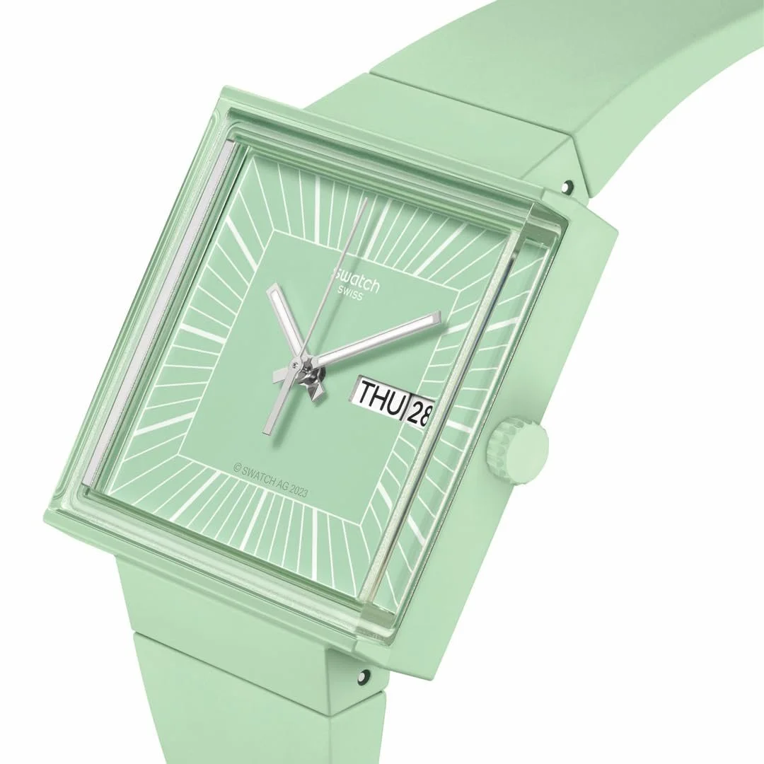 Часы Swatch What If Mint SO34G701, фото №3