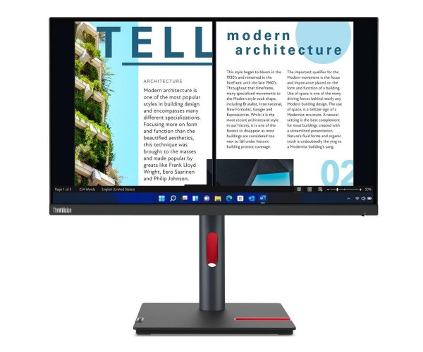 Монітор Lenovo ThinkVision P24h-30 63B3GAT6UA, фото №3