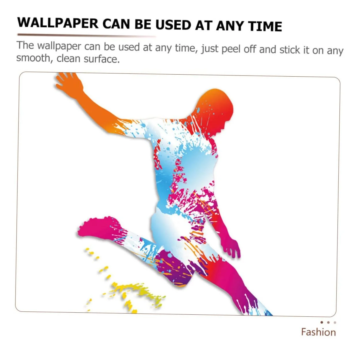 Настінна наклейка Football Watercolour Sports самоклейна знімна, фото №6