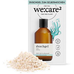 Гель для душа в порошке (гранулах) we:care² Aqua/Marine 32 г для приготовления 250 мл веганский без силиконов, парабенов и микропластика - Фото 1