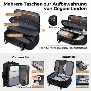 Дорожній рюкзак Fenree.geer 18.4 Inches Expandable 49L-59L Black ціна на synthetic.ua - Фото 1 Дорожній рюкзак Fenree.geer 18.4 Inches Expandable 49L-59L Black synthetic.ua - Фото 1