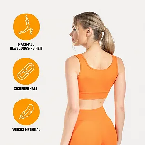 Спортивный бра SMILODOX Adelynn Yoga Bra с широкой резинкой под грудью и 3D-принтом synthetic.ua - Фото 1