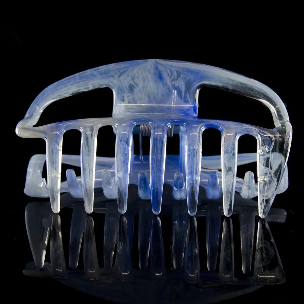 Заколка для волос открытая большая 10 см Sky Blue, фото №3