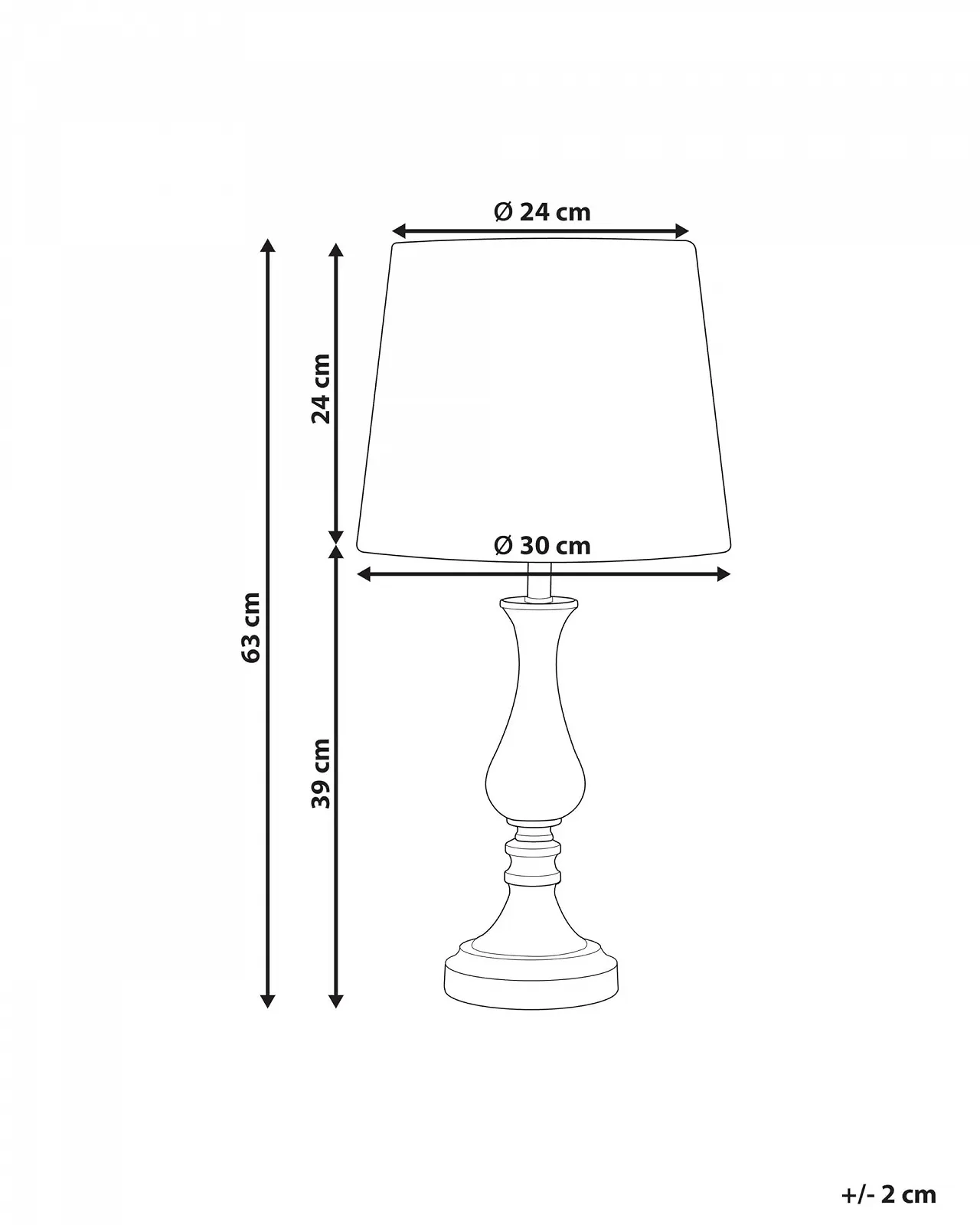 Настільна лампа Hodmo Antique Style металева тканинна золота/кремово-біла, фото №3