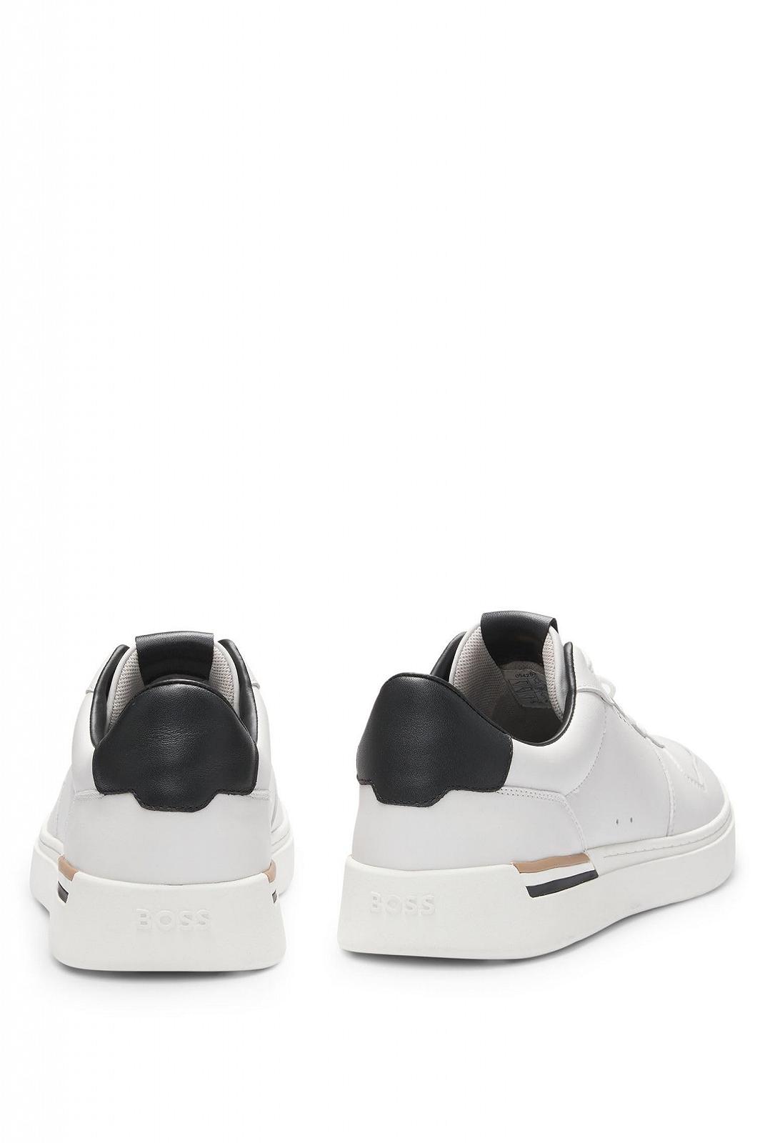 Кросівки BOSS Clint Tenn Signature Stripe Шкіряні, фото №5 Кросівки BOSS Clint Tenn Signature Stripe Шкіряні, фото №5