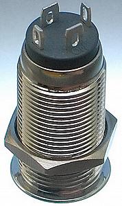 Кнопка антивандальна VJ Parts d14mm стрижка 12mm h25mm 2 положення 4 контакт індикація synthetic.ua - Фото 1