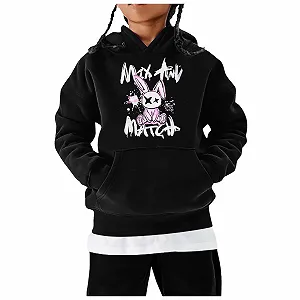 Девочковый Худи Куртка на молнии Oversized Худи для подростков Осенний Худи на молнии Теплая Толстовка с капюшоном Повседневный Пуловер - Фото 1