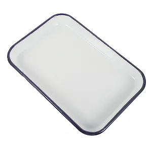 Форма для випікання Zerodeko емальована прямокутна термостійка біла - Фото 1