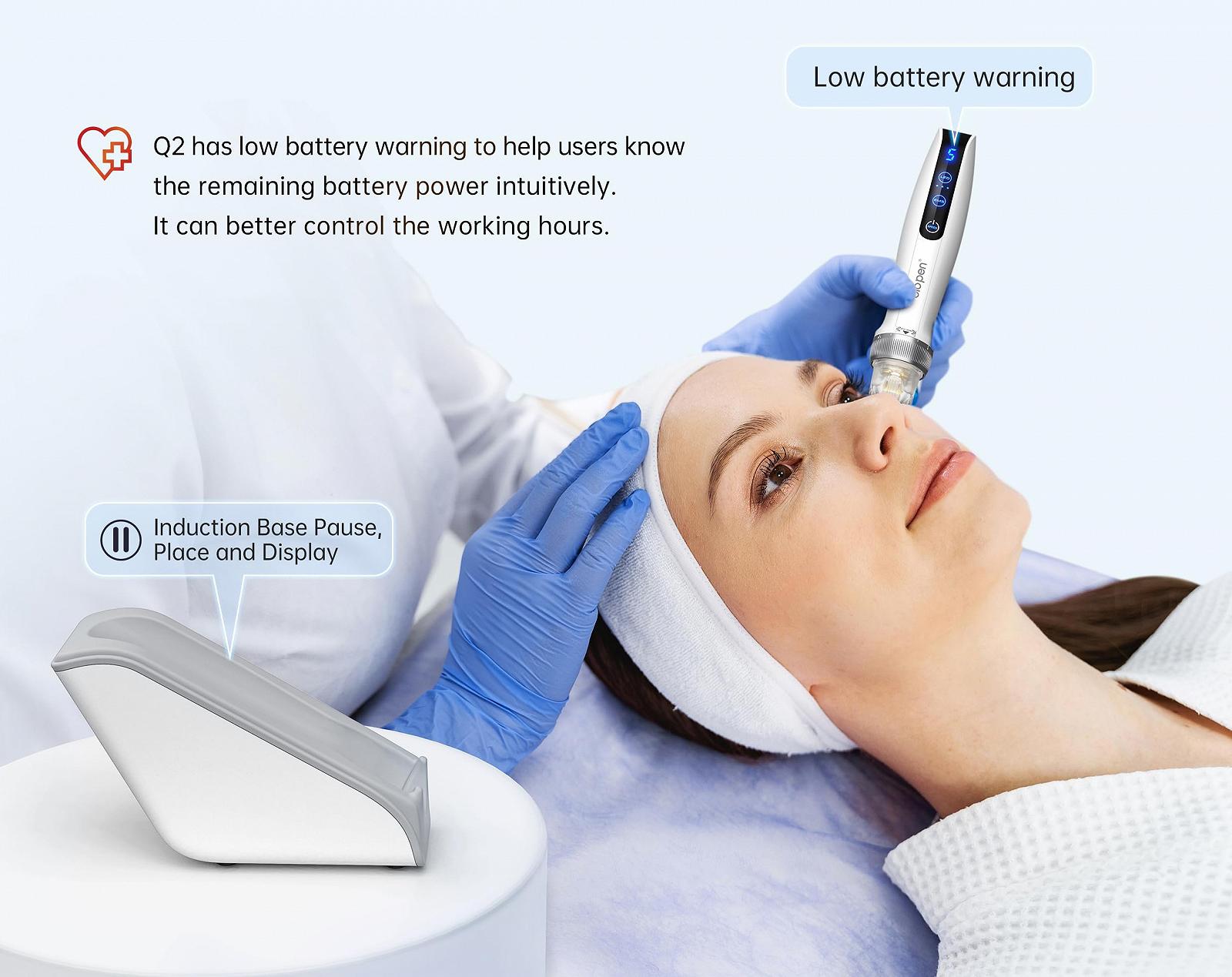 Ручка для микронидлинга Bio-Q2 Professional Wireless Derma, автоматическая зарядка, для лица и тела, с 6 картриджами 0,25 мм (2 x 9 Pin + 2 x 25 Pin + 2 x 14 Pin), фото №6