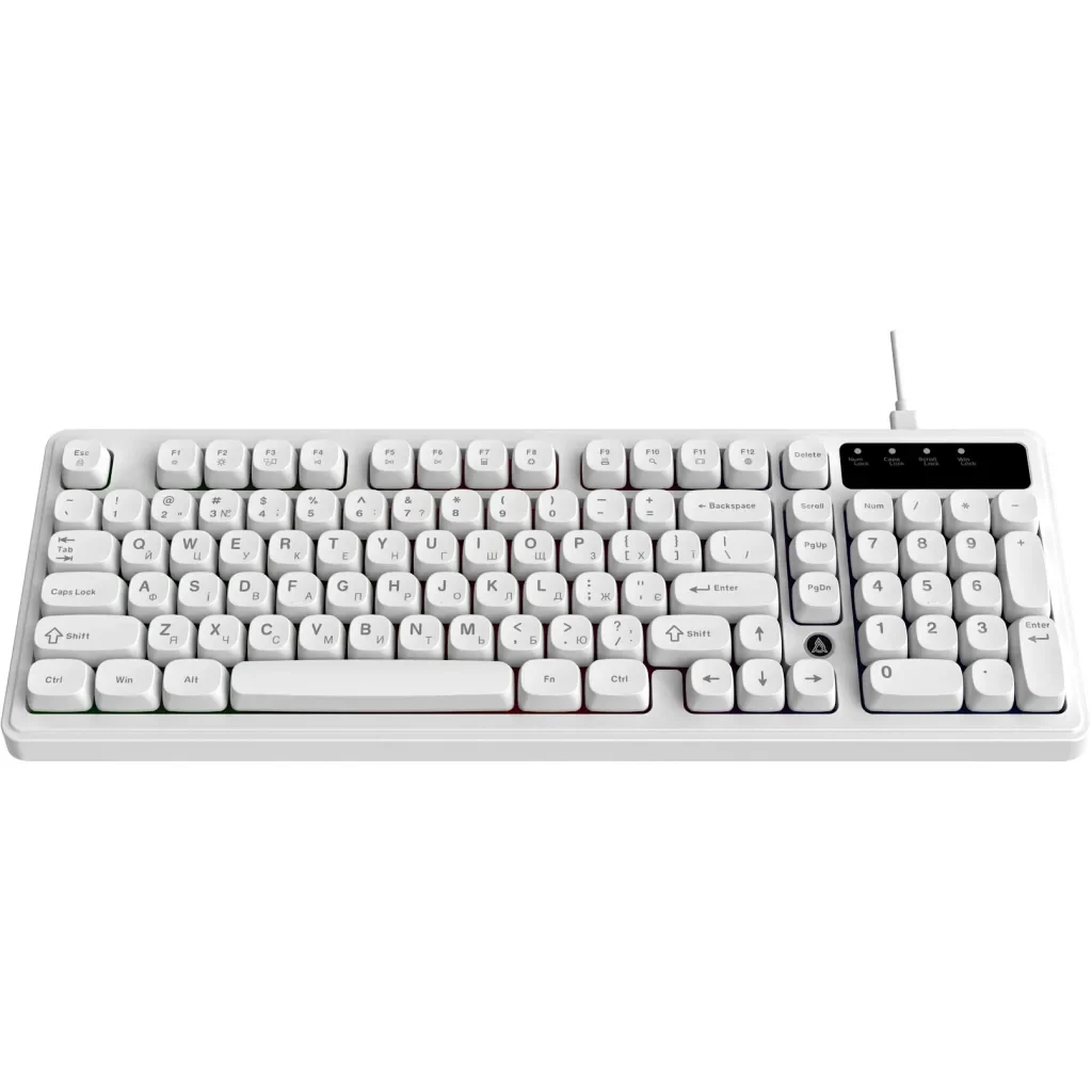 Клавиатура Ajazz AF98 USB UA White (AF98-W), фото №4