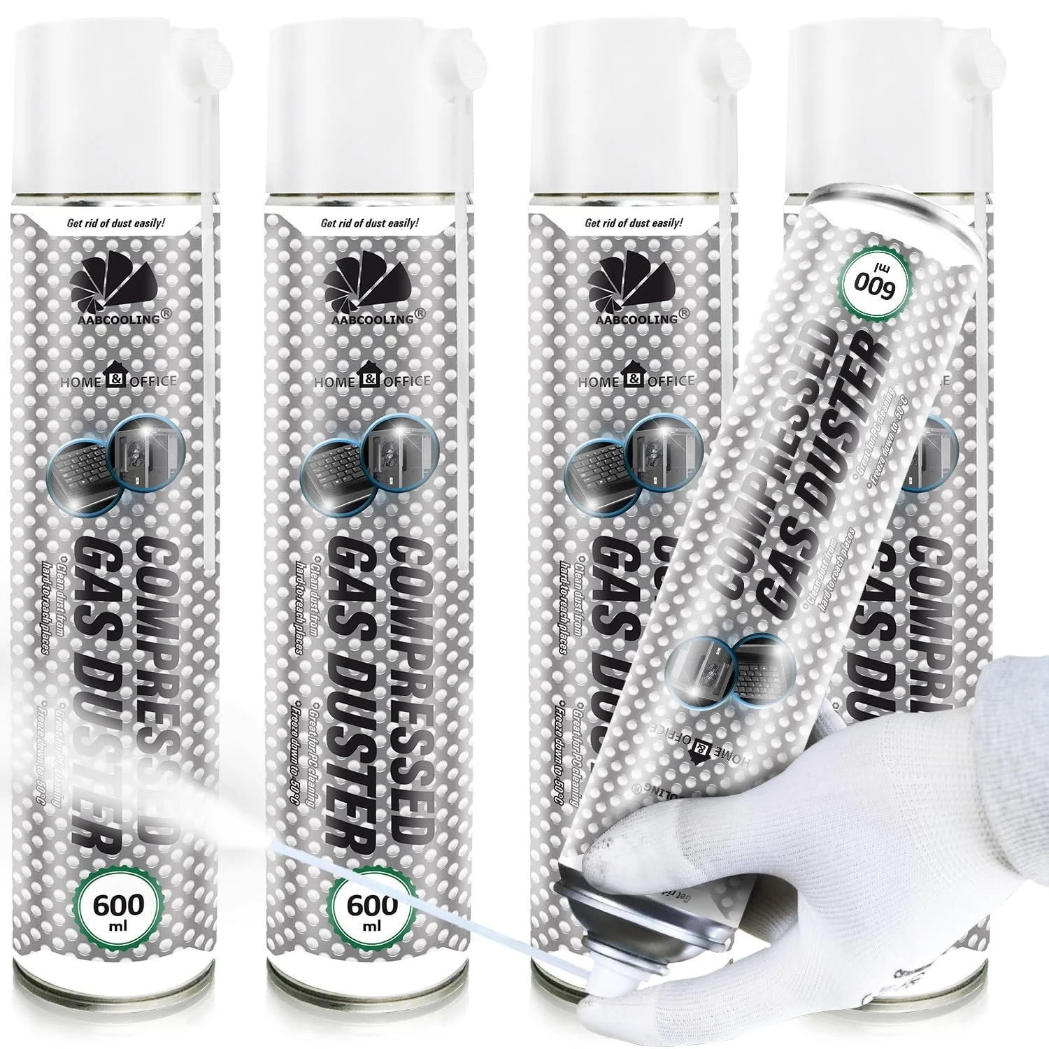 Охолоджувальний спрей AABCOOLING K5 4 x 600 мл -50°C для електроніки та комп'ютерів, фото №1