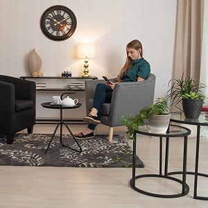 Настільна лампа Relaxdays Balls 10024789 E27 50 x 25 см Біла/Золота synthetic.ua - Фото 1