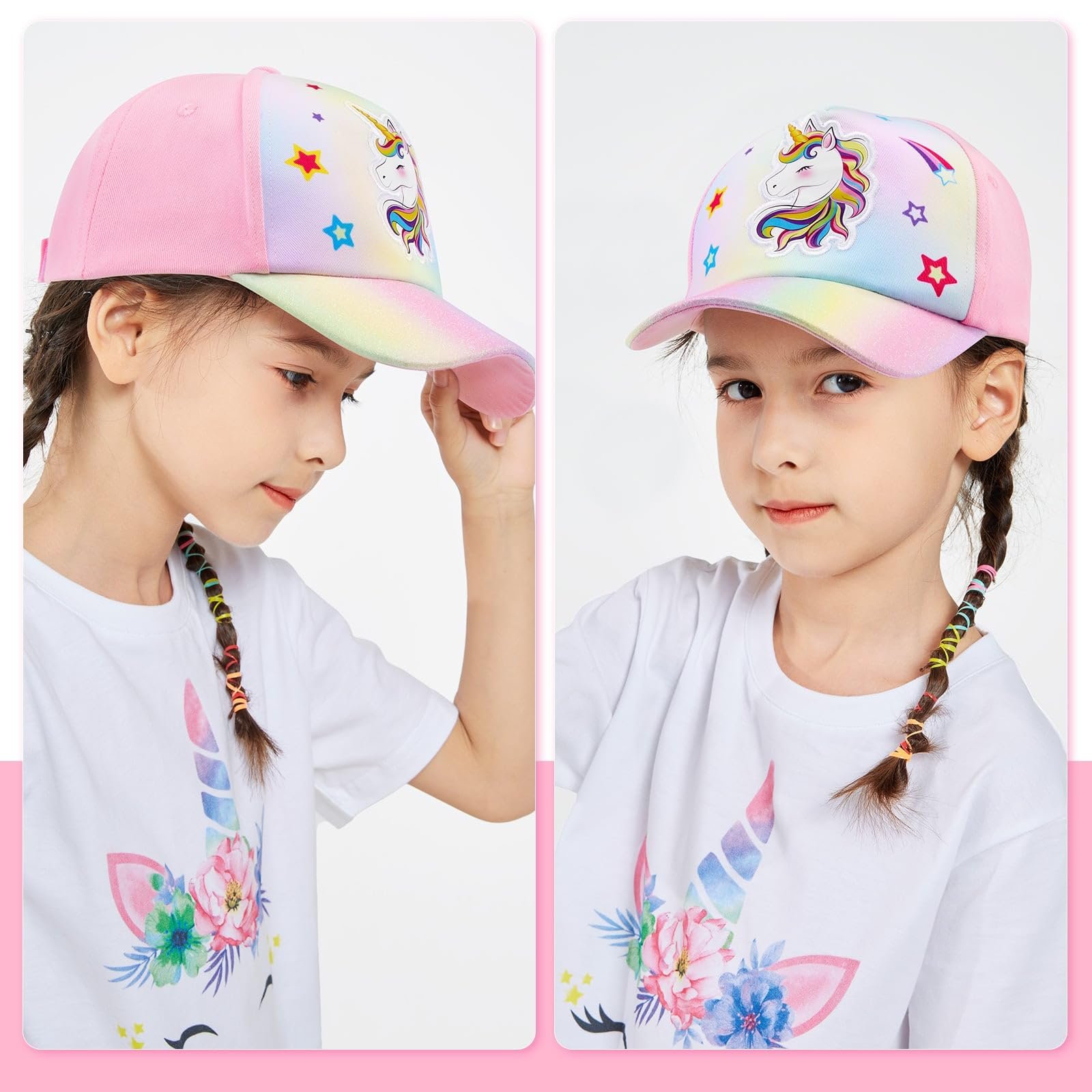 Бейсболка WAWSAM Girls' Kids Snapback хлопковая, фото №6
