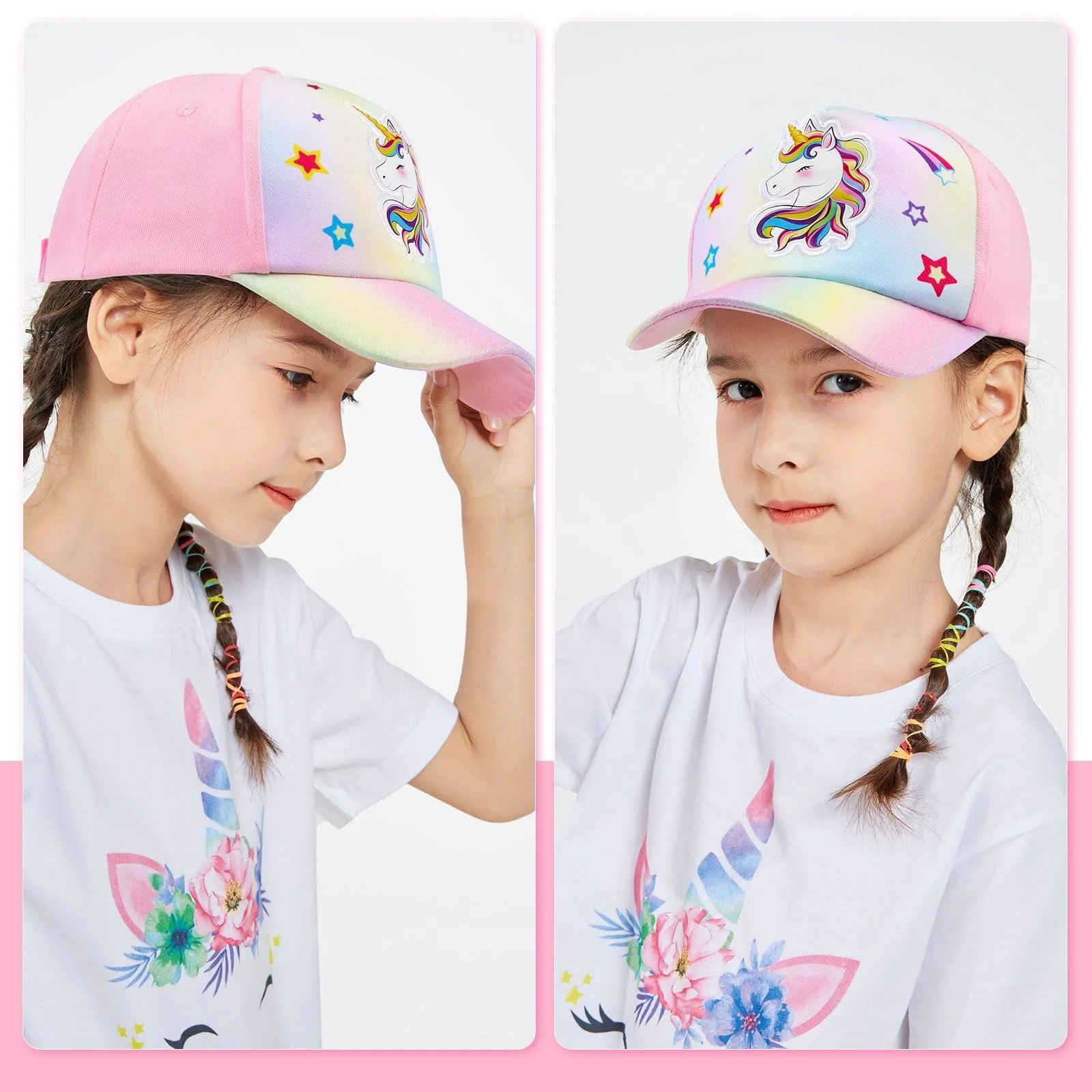 Бейсболка WAWSAM Girls' Kids Snapback бавовняна, фото №6