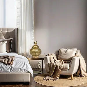 Настільна лампа Marrakech Jamala 32 см Металева E27 Золотиста synthetic.ua - Фото 1