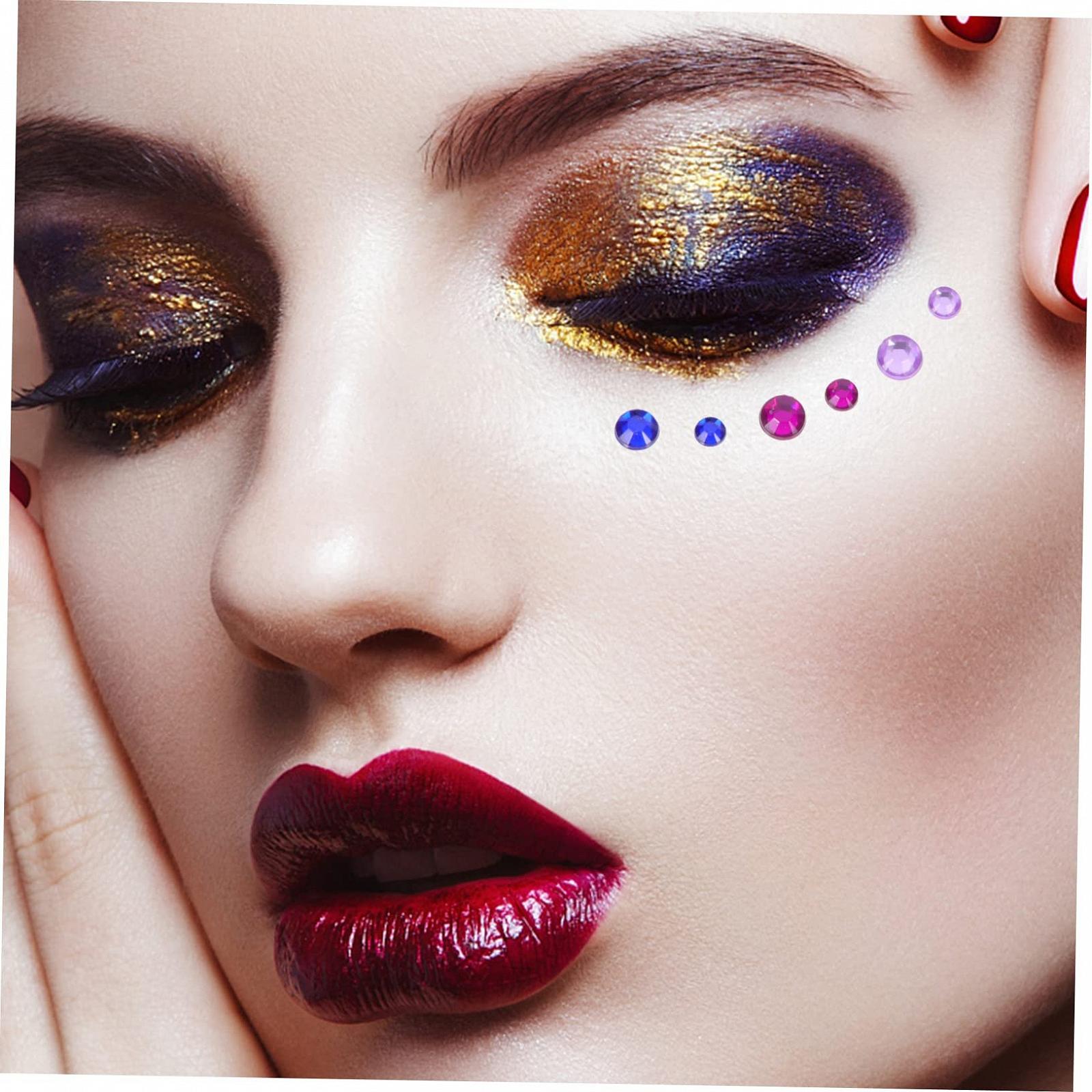 Наклейки Beavorty 5 листов Самоклеящиеся Цветные Стразы, фото №6