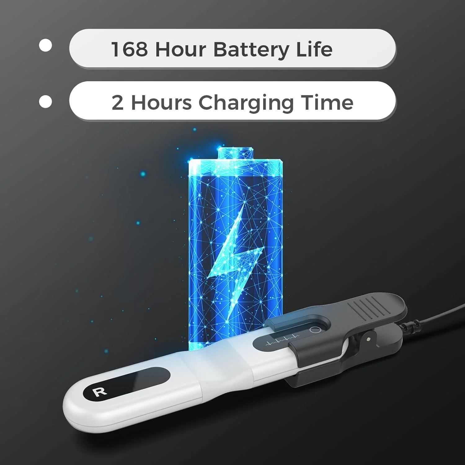 Пристрій для довгострокового ЕКГ Wellue ER1-LW 24 Білий, фото №2 Пристрій для довгострокового ЕКГ Wellue ER1-LW 24 Білий, фото №2