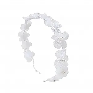 Обруч Цветок из искусственного жемчуга - Фото 1