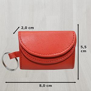 Кошелек Flevado Mini для вечеринок с кожаным брелоком Красный synthetic.ua - Фото 1