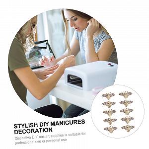 Аксессуары для ногтей 3D Подвеска Мини Акриловый Набор Зеленый, 40 шт synthetic.ua - Фото 1