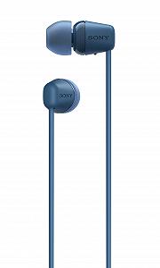 Навушники Sony WI-C100 бездротові внутрішньоканальні Синій synthetic.ua - Фото 1