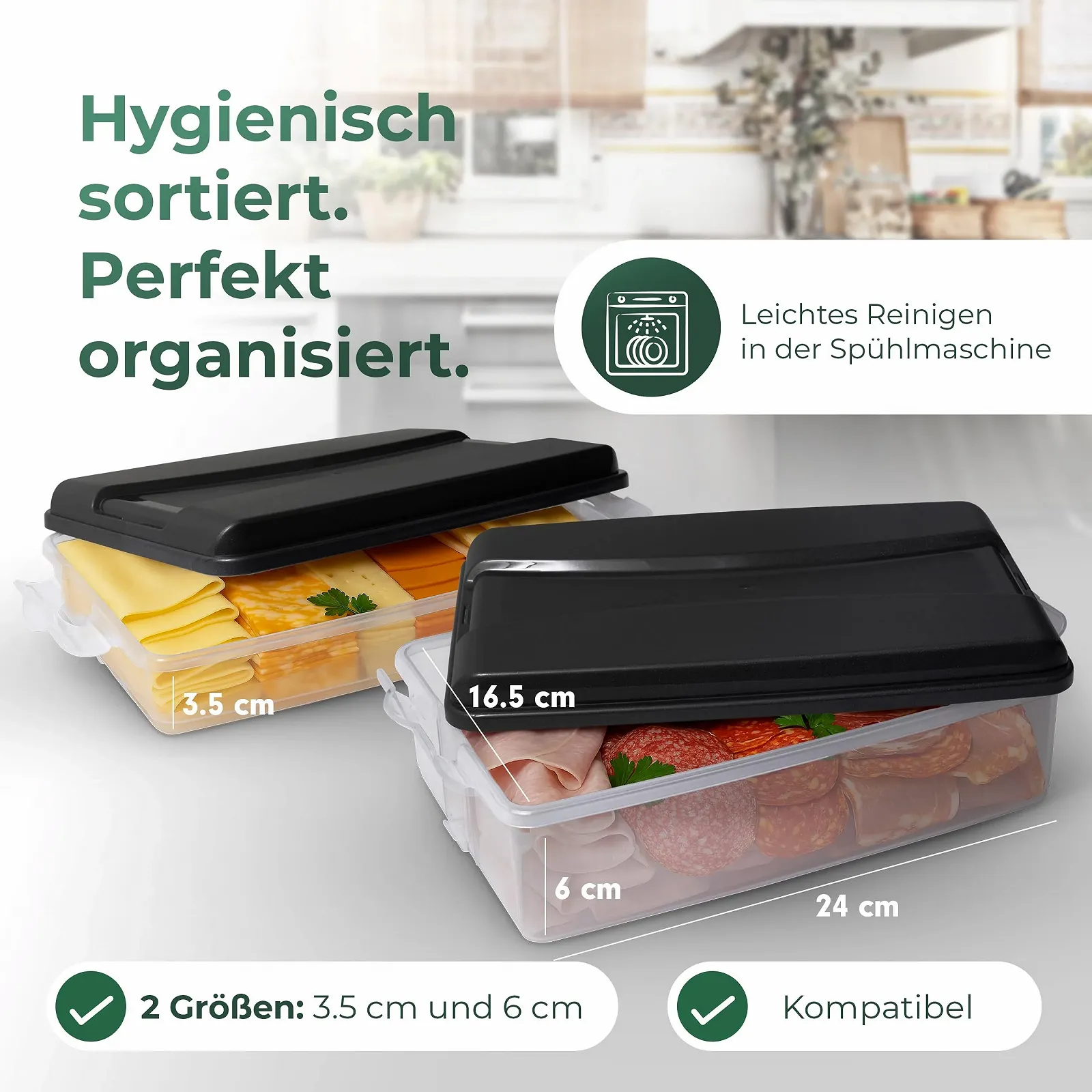 Контейнери для зберігання продуктів Novaliv штабельовані великі 2 шт. Прозорий, фото №4 Контейнери для зберігання продуктів Novaliv штабельовані великі 2 шт. Прозорий, фото №4