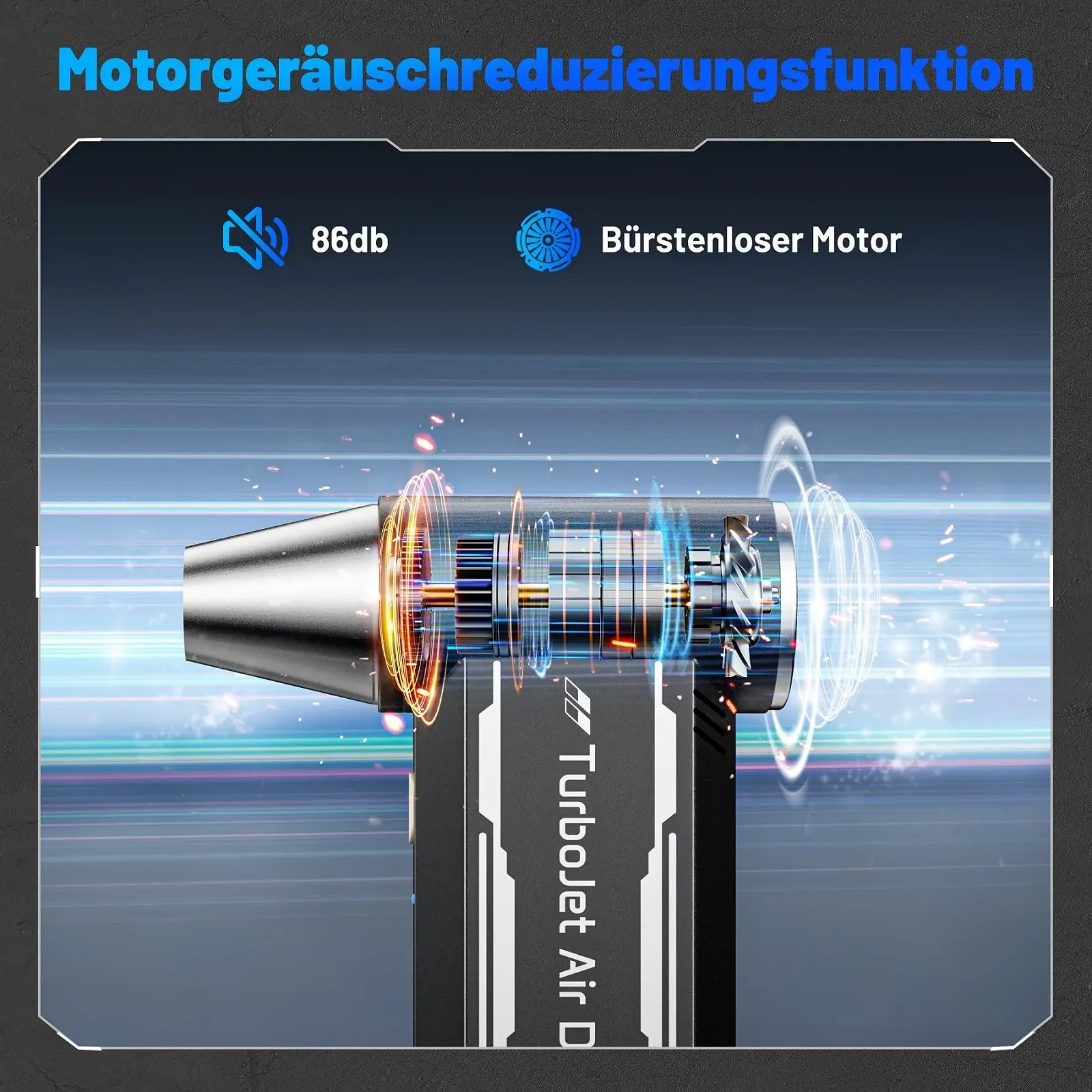 Електричний очищувач стисненим повітрям EXTOLINK L8 180 000 RPM 4 швидкості 8000 mAh, фото №7
