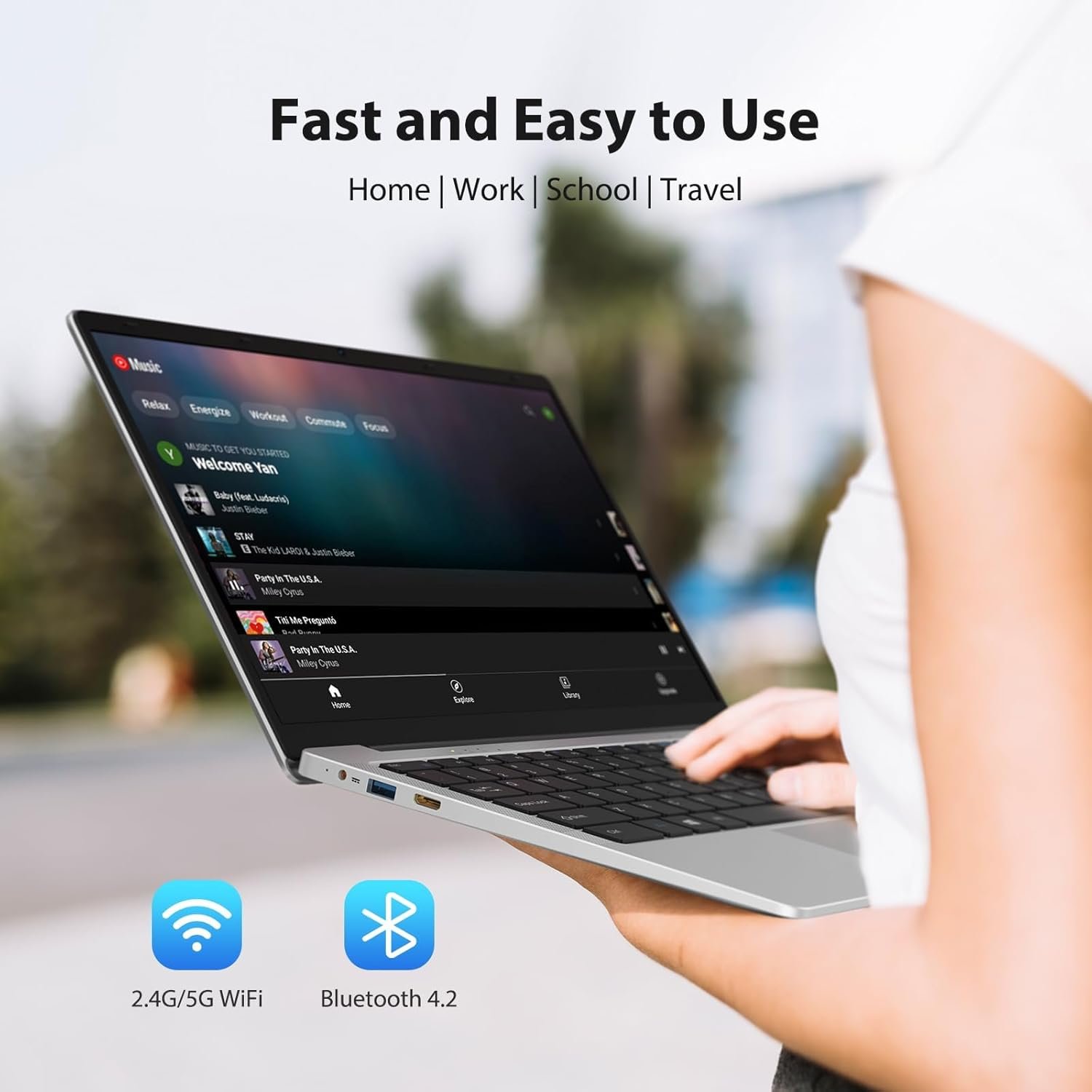 Ноутбук 14.1" MAXLEGEN MAX141P Intel Celeron N4120 RAM 16GB SSD 256GB Windows 11 (UKR), фото №4