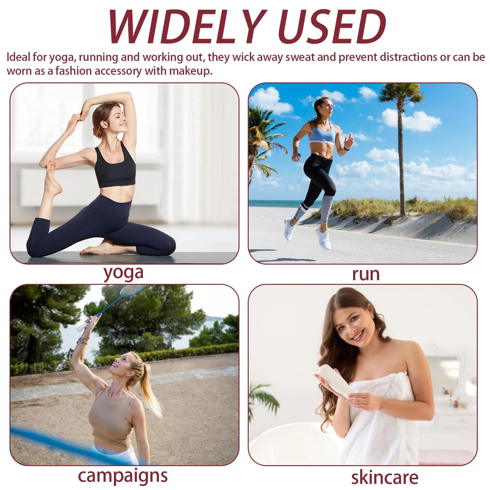 Спортивна Пов'язка на Голову для жінок, фото №5 Спортивна Пов'язка на Голову для жінок, фото №5