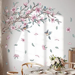 Наклейка на стіну WandSticker4U XXL Cherry Blossom Tree 120 x 100 см Pastel Colours synthetic.ua - Фото 1