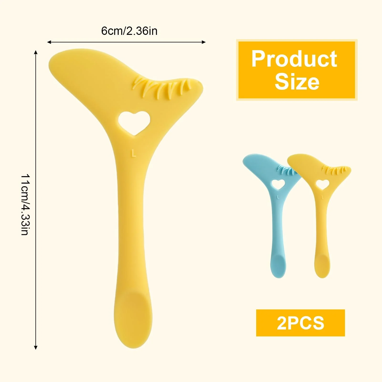 Набор из 2 трафаретов для подводки, фото №2