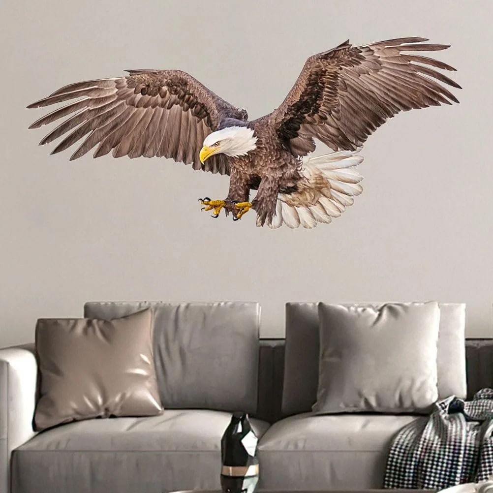 Наклейка на стіну PRETYZOOM American Eagle PVC, фото №5 Наклейка на стіну PRETYZOOM American Eagle PVC, фото №5